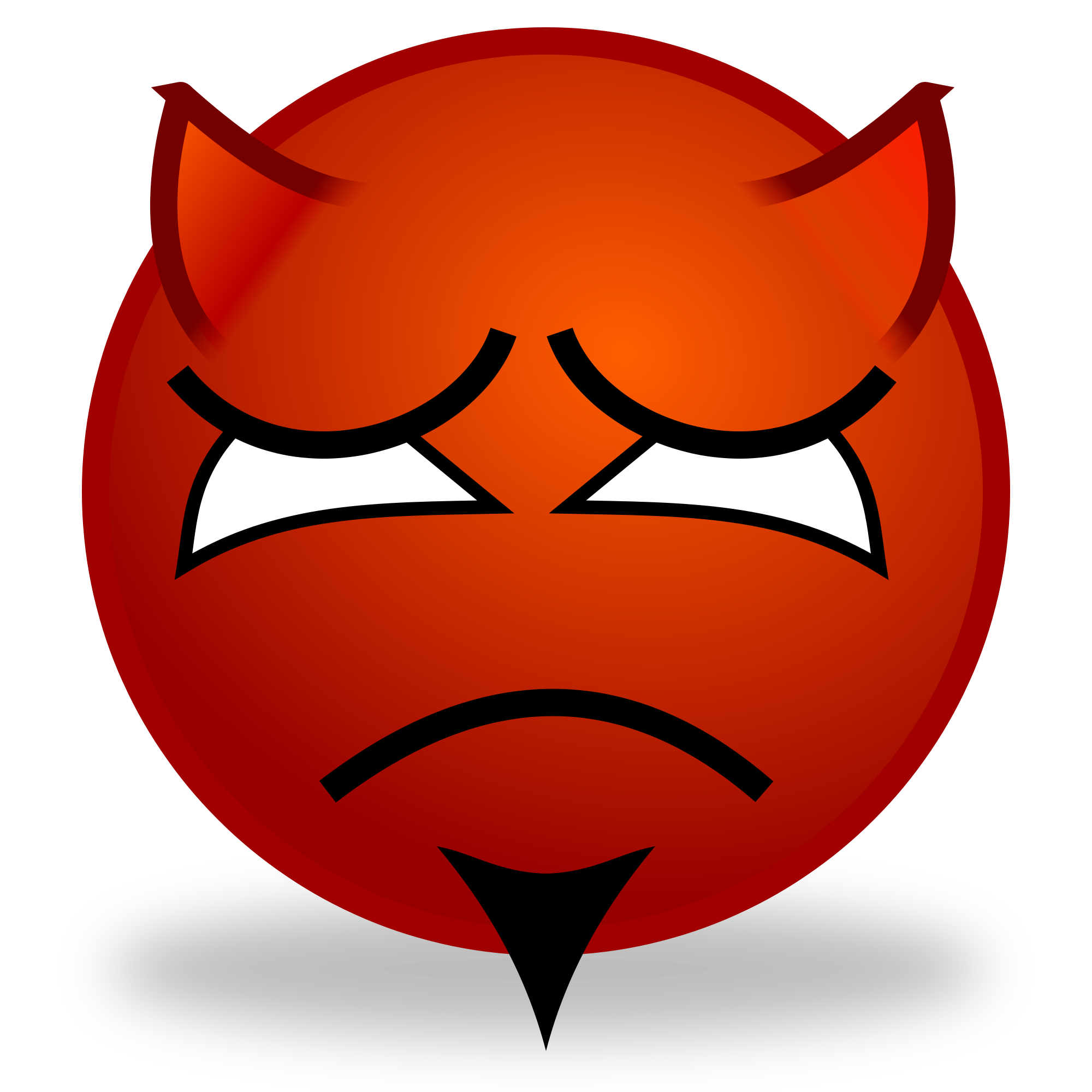 Red Devil Evil Emoji Clipart