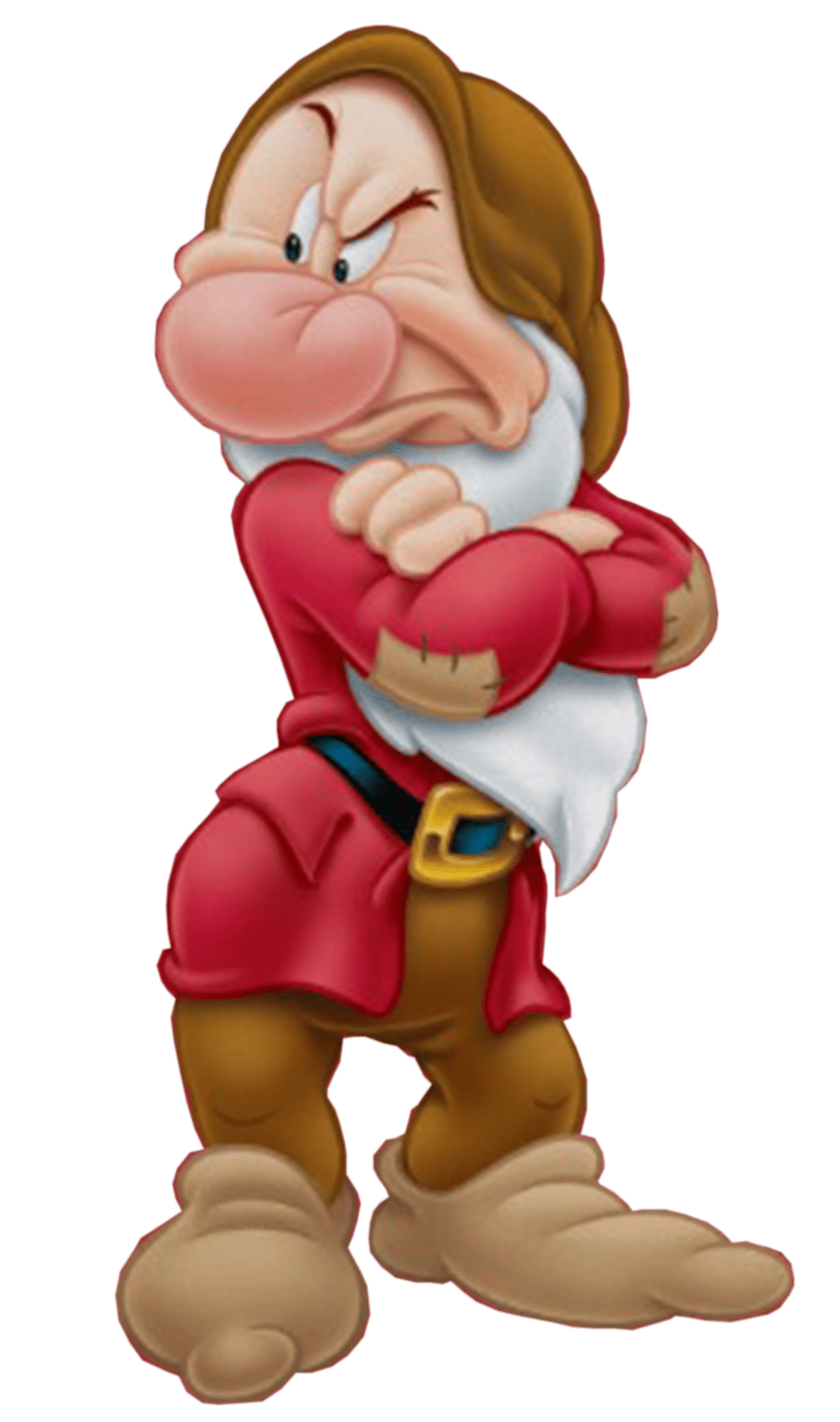 Grumpy Dwarf Cartoon Character Transparent Background