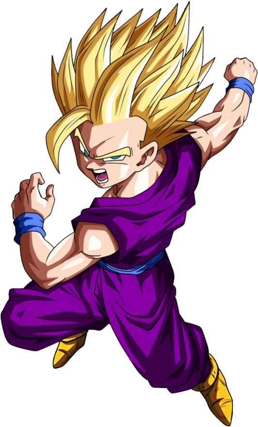 Super Saiyan 2 Gohan Anime Character PNG Image