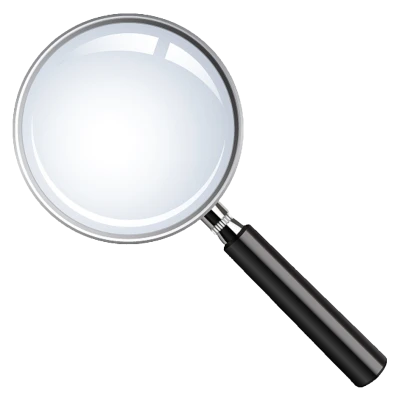 Realistic Magnifying Glass Clipart