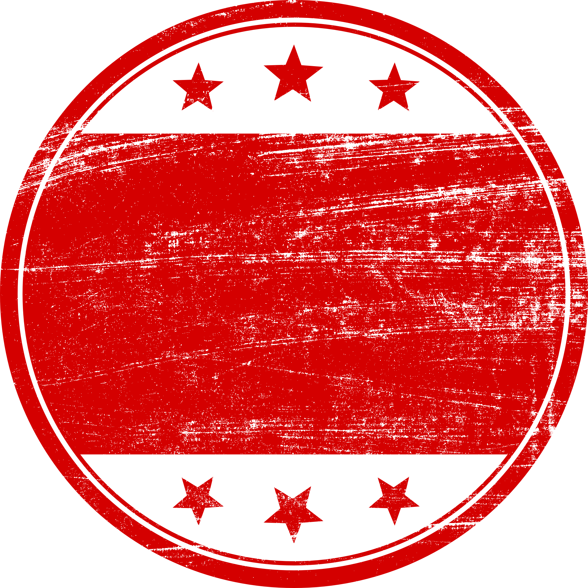 Blank Red Grunge Stamp Clipart