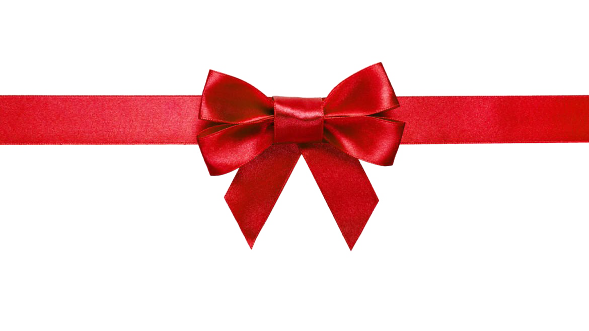 Red Ribbon With Decorative Bow Free PNG