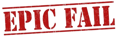 Epic Fail Red Grunge Stamp PNG Image