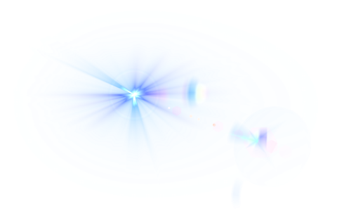 Blue Optical Lens Flare Light Clipart