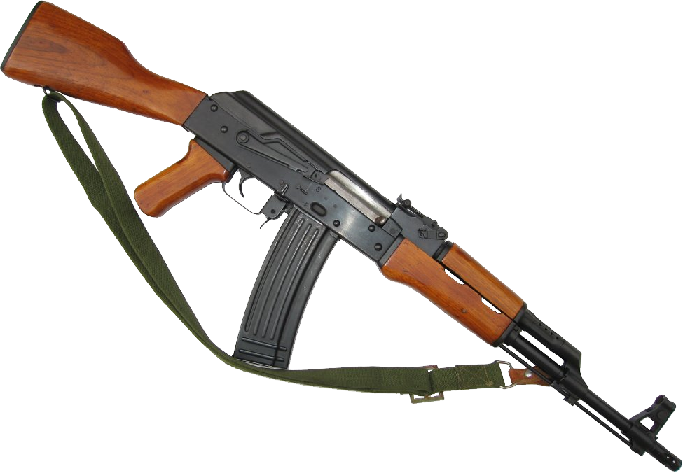 AK 47 Assault Rifle Weapon Clipart