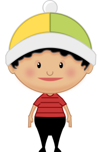 Cute Boy Winter Hat Cartoon Clipart
