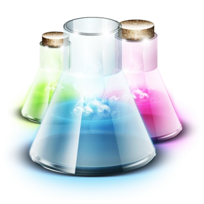 Science Chemistry Flasks Potion PNG Image