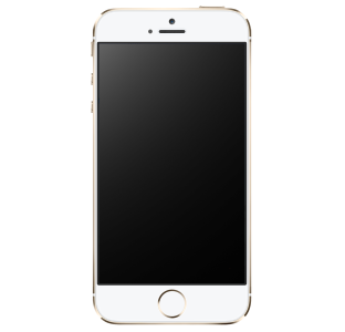 White iPhone Mockup Free PNG