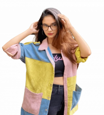Girl Corduroy Jacket Free PNG