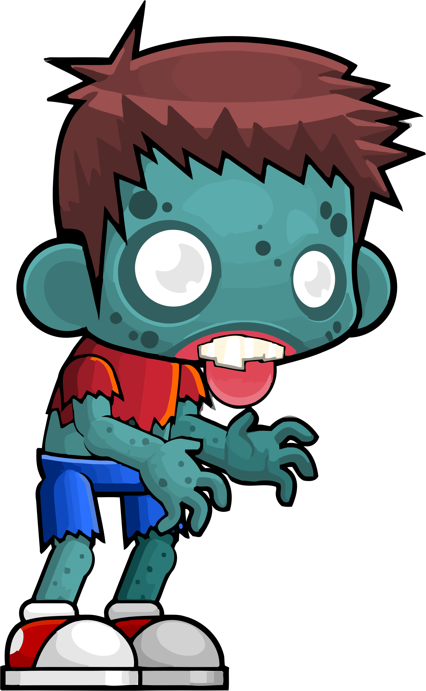 Cartoon Zombie Character Transparent Background