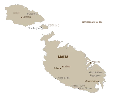 Malta Map Silhouette Free PNG