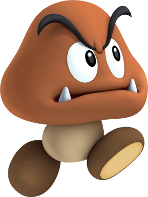 Super Mario Goomba Character Clipart