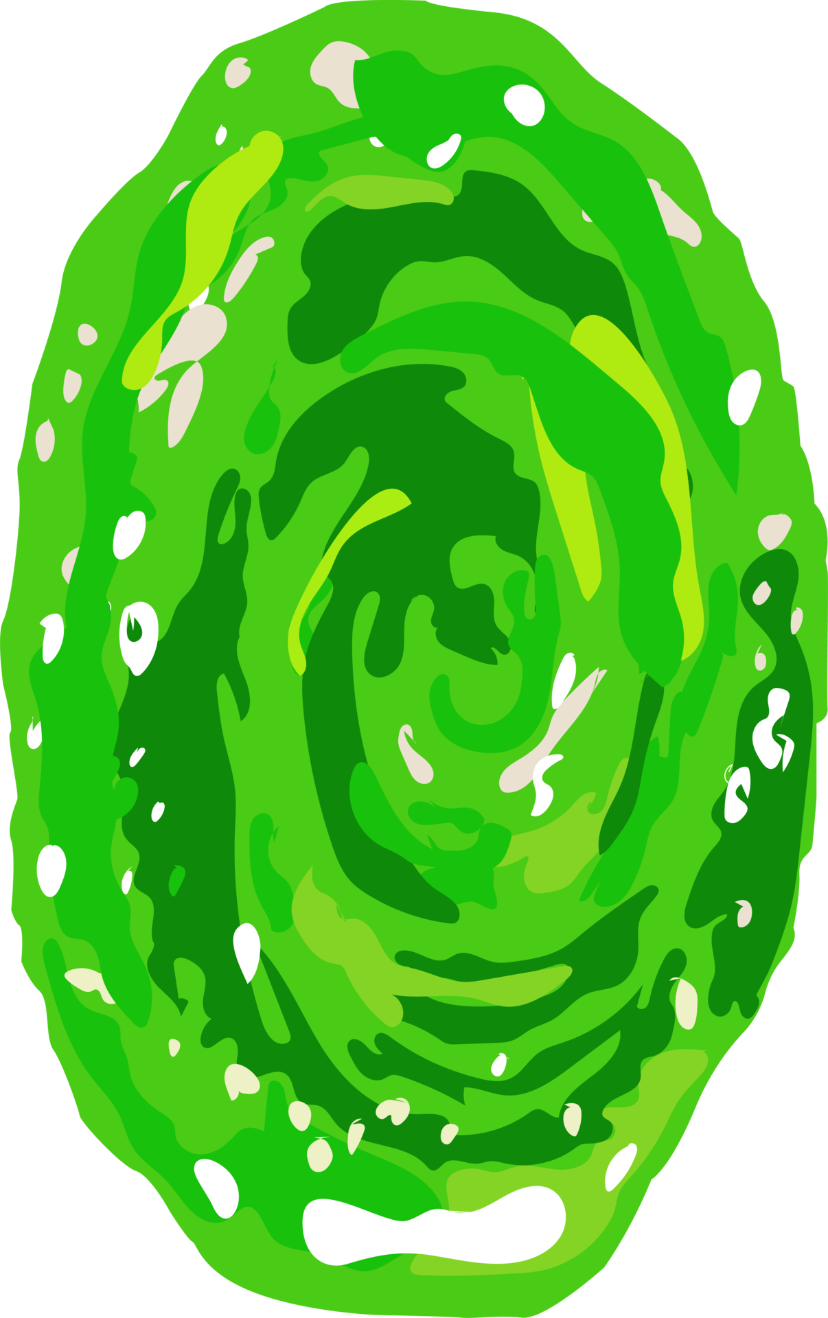 Green Sci-Fi Dimensional Portal Free PNG