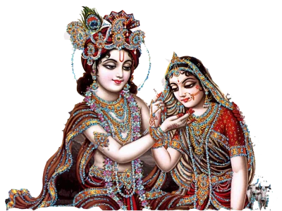 Radha Krishna Hindu Deity Free PNG
