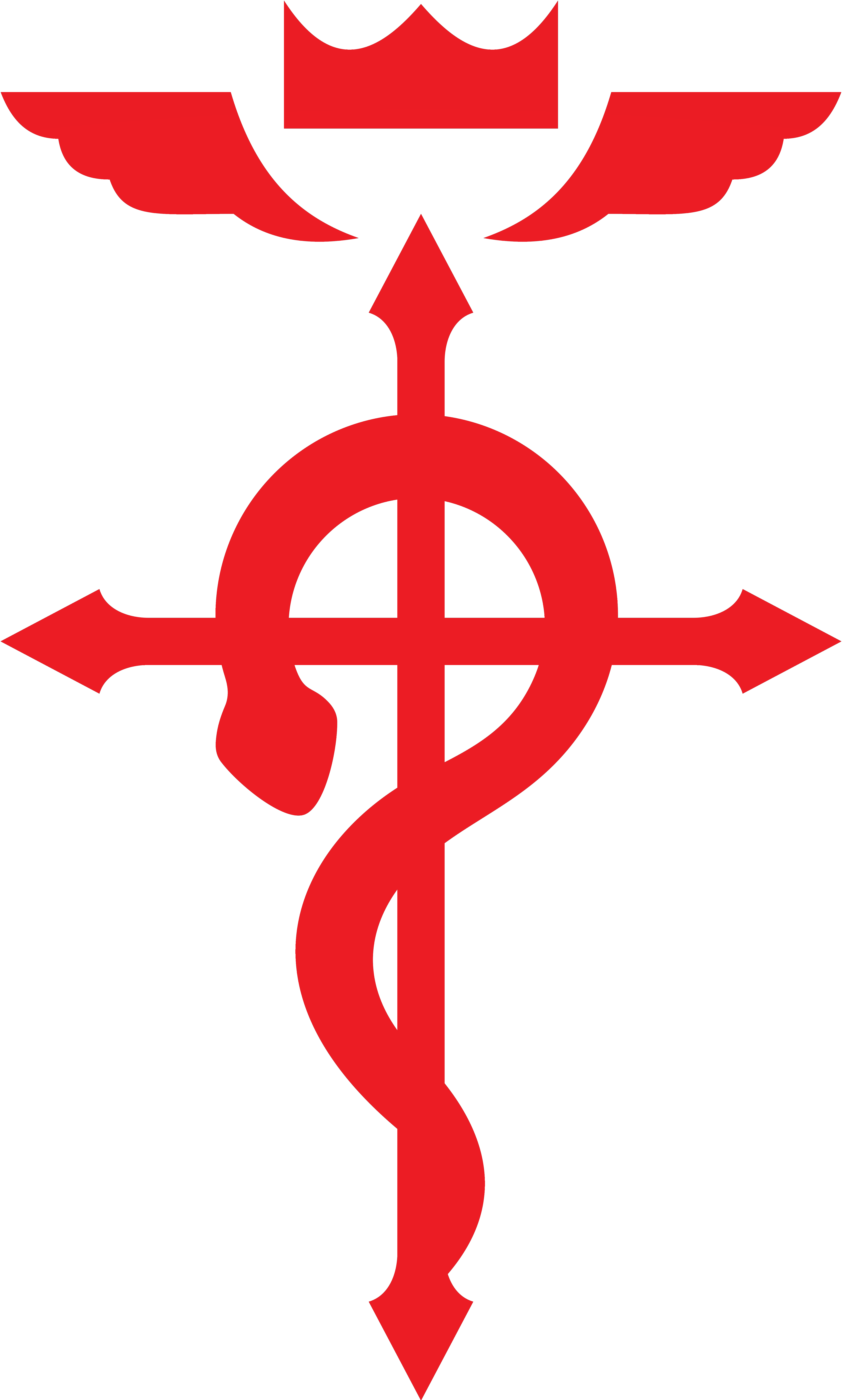FMA Flamel Cross Logo Free PNG