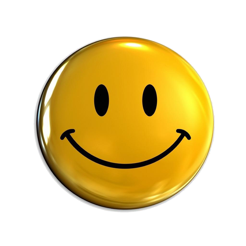 3D Yellow Smiley Face Clipart