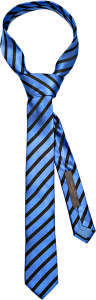 Blue and Black Striped Tie Transparent Background