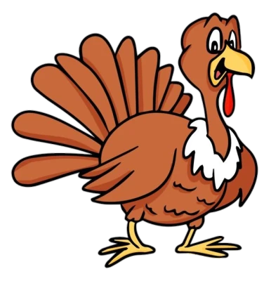 Cartoon Turkey Character Clipart