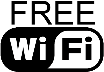Black And White Free Wifi Sign Free PNG