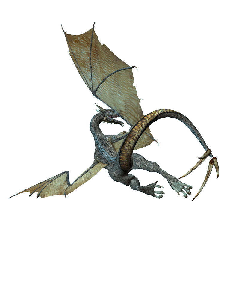 Flying Fantasy Dragon Monster Clipart