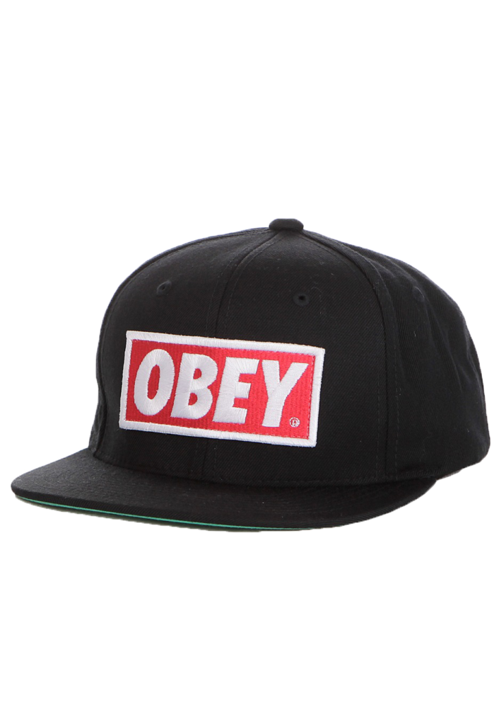 Black Obey Snapback Hat Free PNG