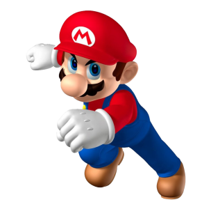 Super Mario Punching Action 3D Free PNG