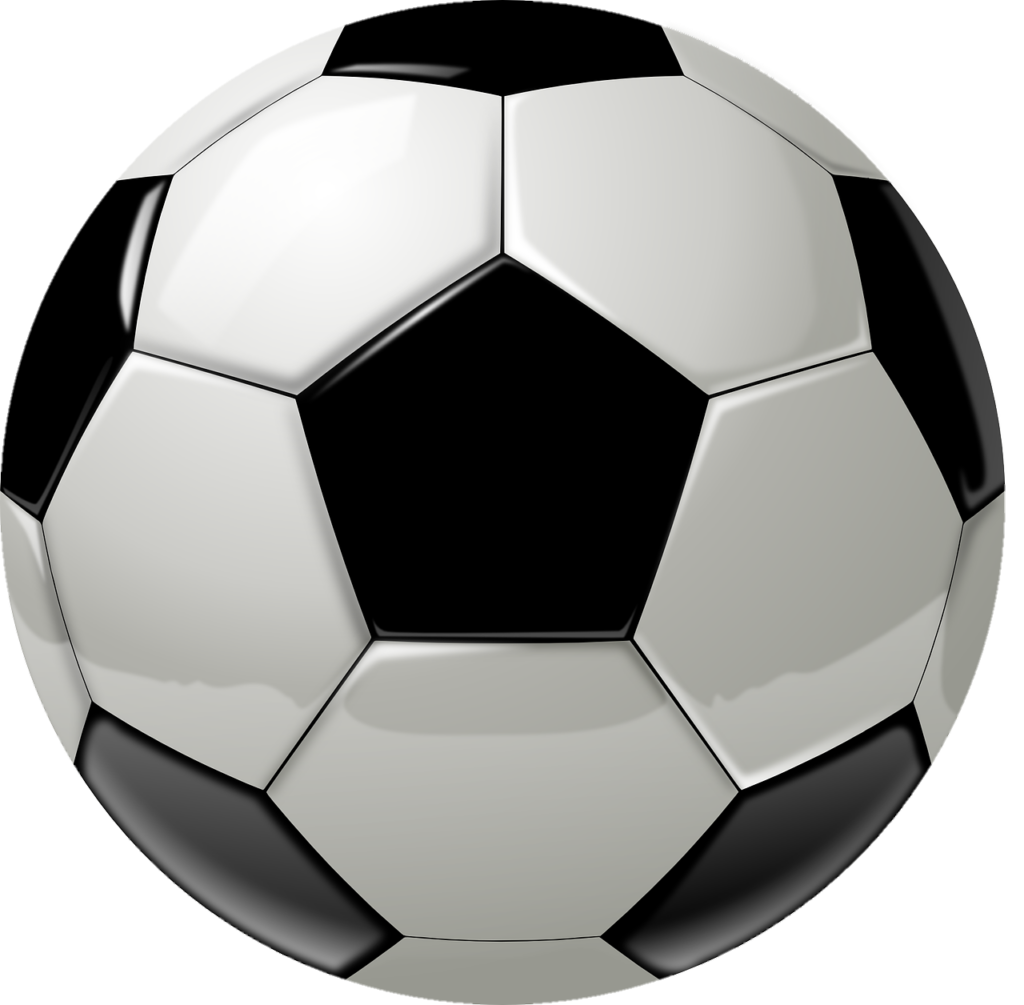 Classic Black and White Soccer Ball Clipart
