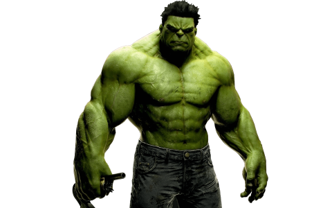 Incredible Hulk With Gun Marvel Character Transparent Background