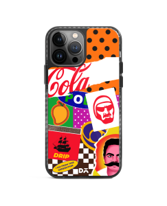 Pop Art Collage Phone Case Design Clipart