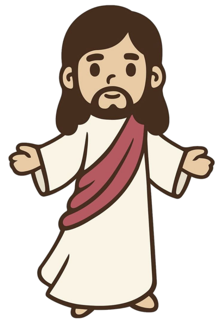 Jesus Christ Cartoon Illustration Clipart