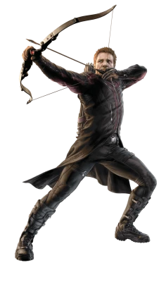 Hawkeye Jeremy Renner Aiming Bow Clipart