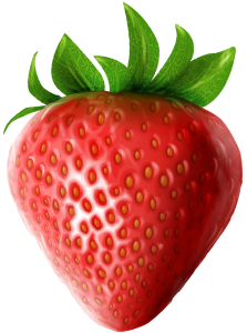 Fresh Ripe Strawberry Illustration Free PNG