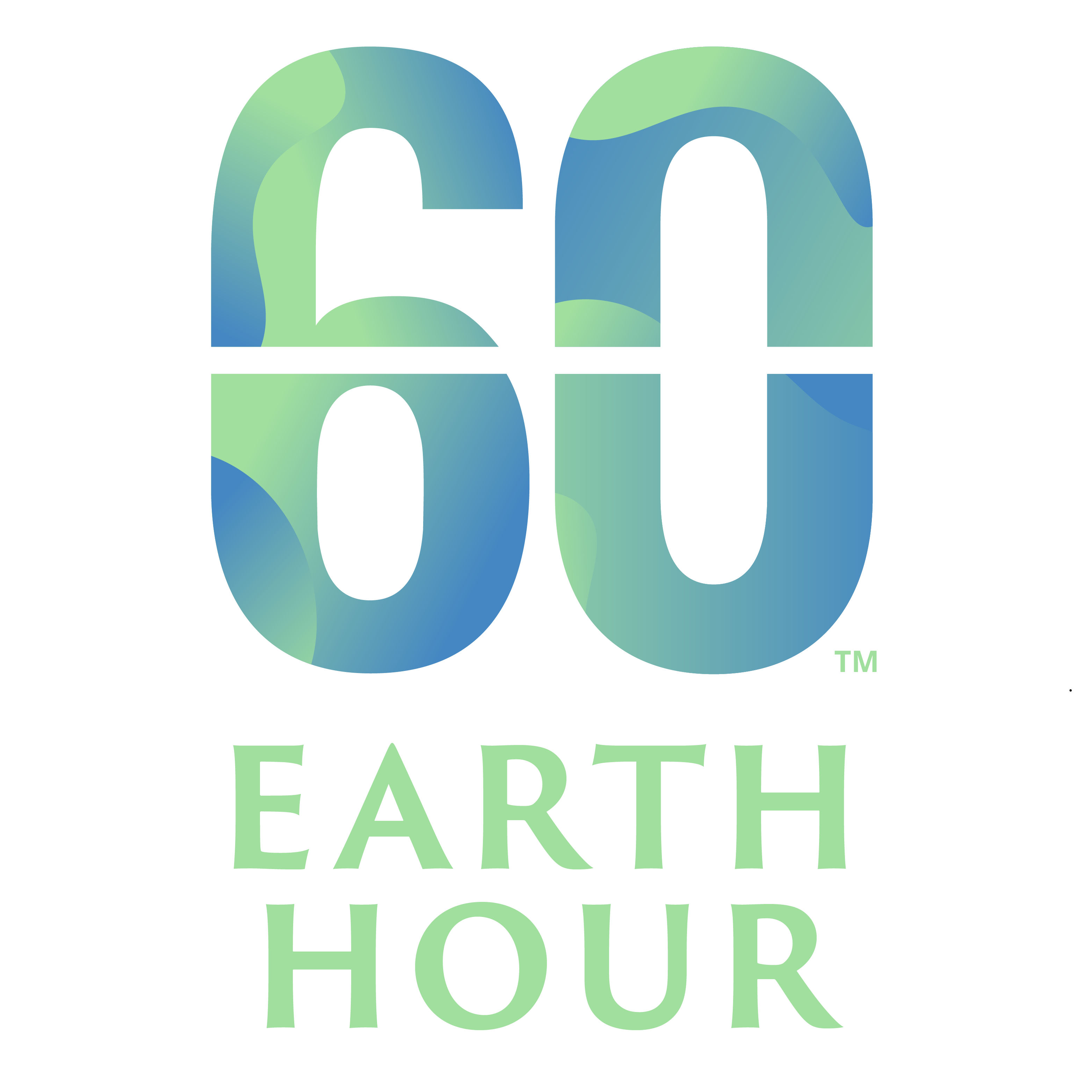 Earth Hour 60 Logo Clipart