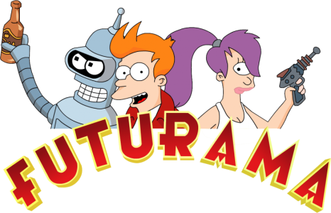Futurama Logo With Characters Transparent Background