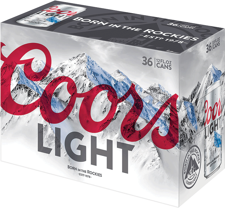 Coors Light Beer 36 Pack Clipart