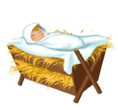 Baby Jesus In Manger Clipart