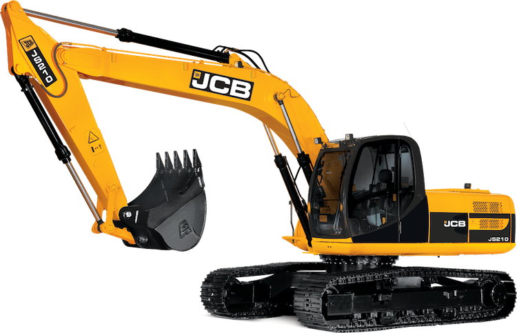 JCB Excavator Construction Machine Transparent Background