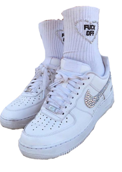 Custom Nike Air Force 1 Sneakers Clipart