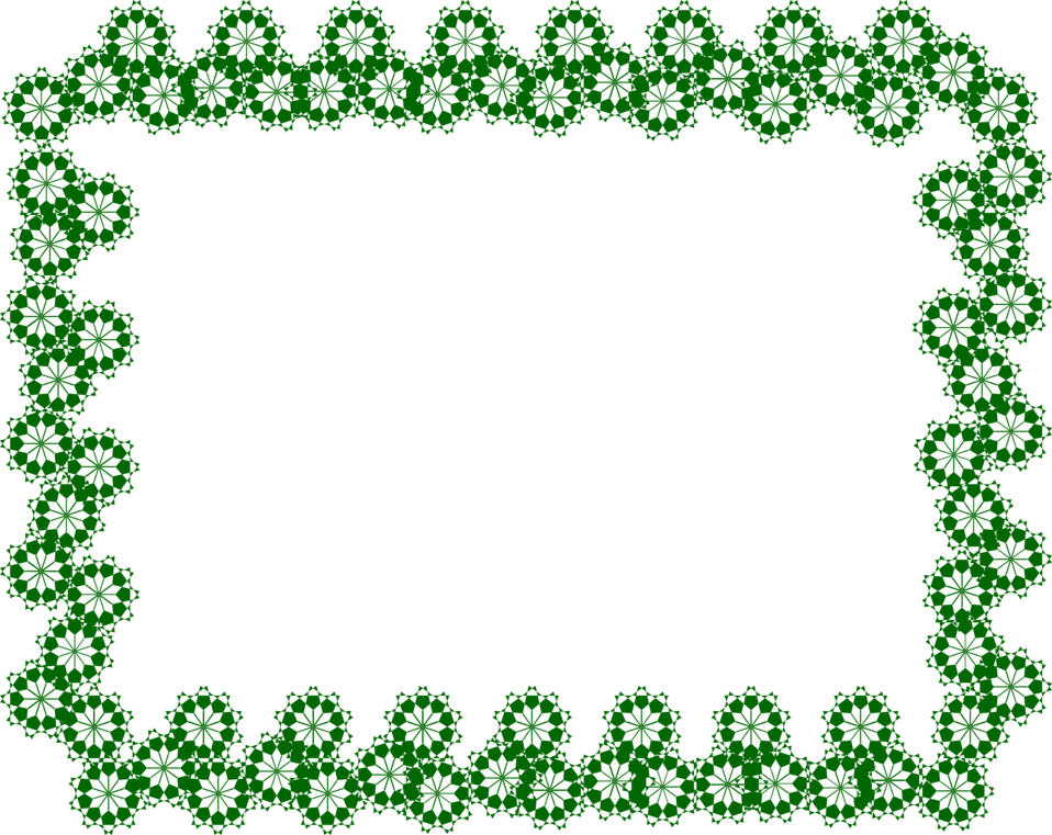 Green Islamic Border Frame Clipart