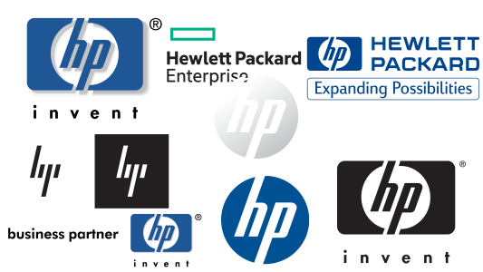 HP Hewlett Packard Logo Collection Clipart