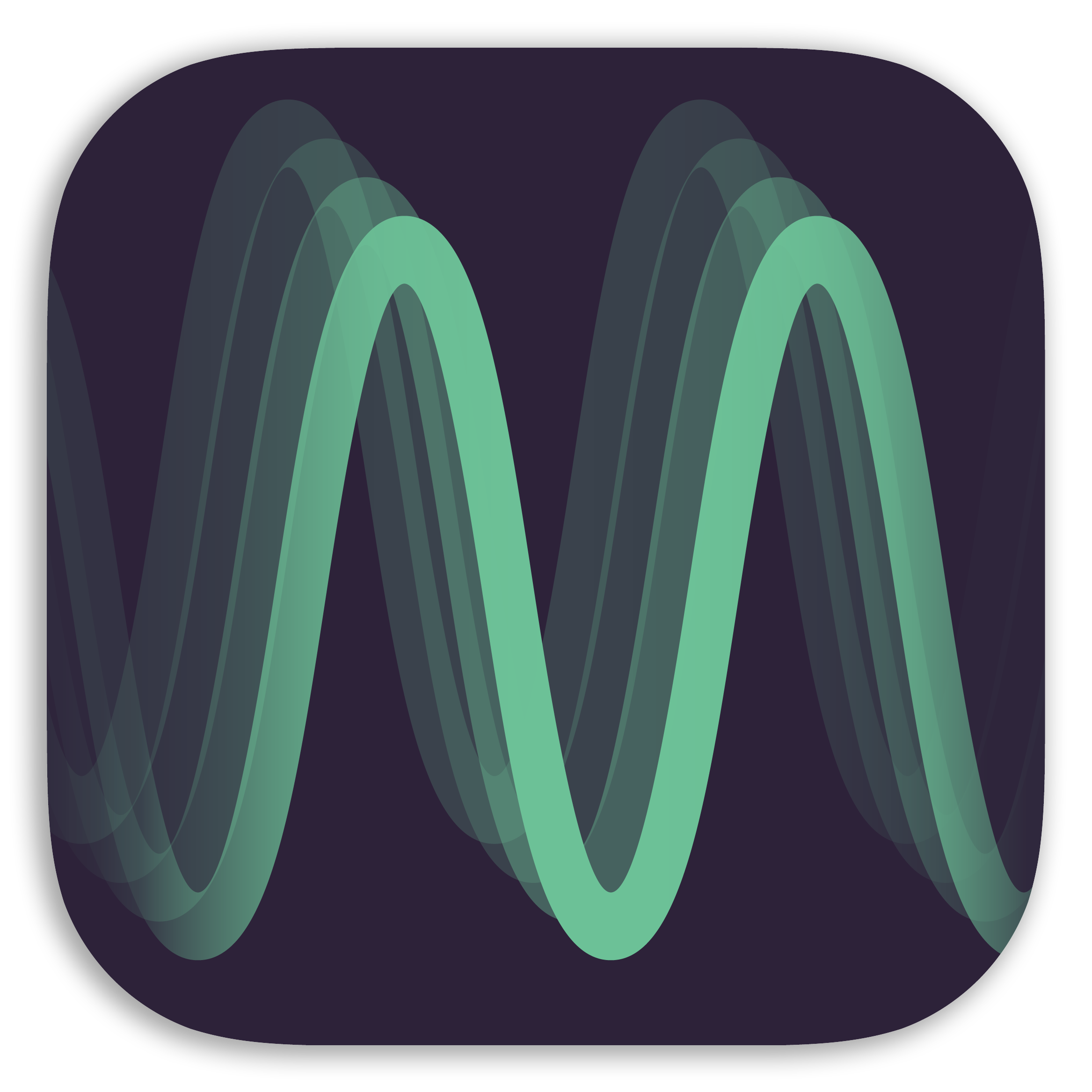 Sound Wave Audio App Icon Free PNG