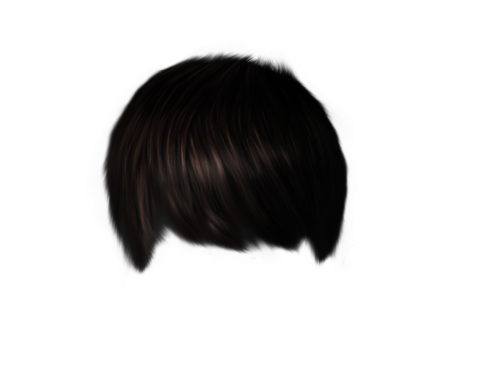Brown Short Hair Wig Piece Free PNG