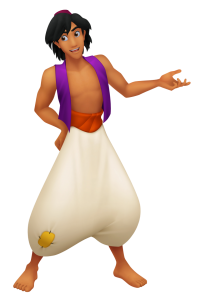 Aladdin 3D Character Standing Pose Transparent Background
