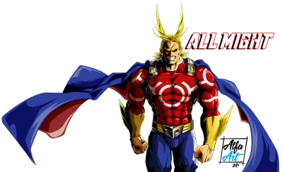 All Might My Hero Academia Character Free PNG