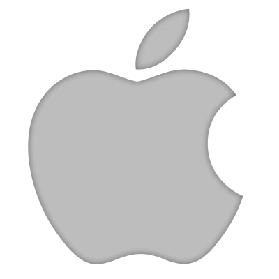 Metallic Apple Icon Tech Logo Free Download PNG