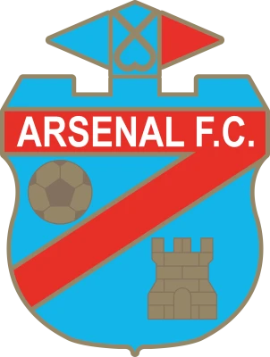 Arsenal FC Retro Football Club Crest Transparent Background
