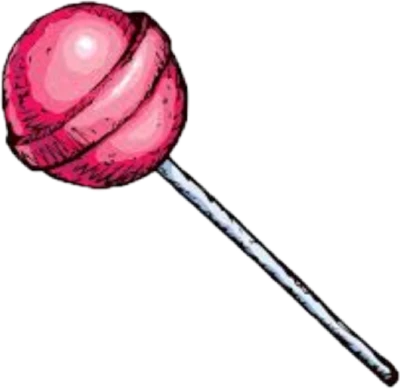 Pink Sweet Candy Lollipop Hand Drawn Free PNG