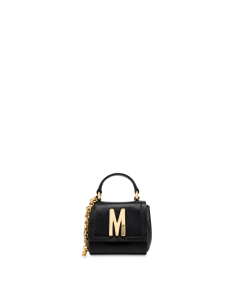 Moschino Small Black Leather Handbag Clipart