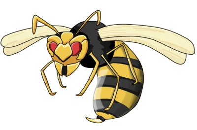 Beedrill Poison Bug Pokemon Illustration Free PNG