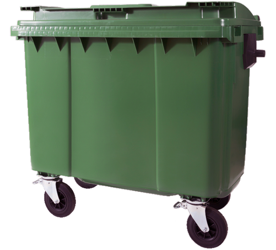 Green Industrial Garbage Dumpster Clipart